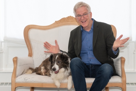 Rick Steves and Nino, getting ready for the Home For Life Gala 2025